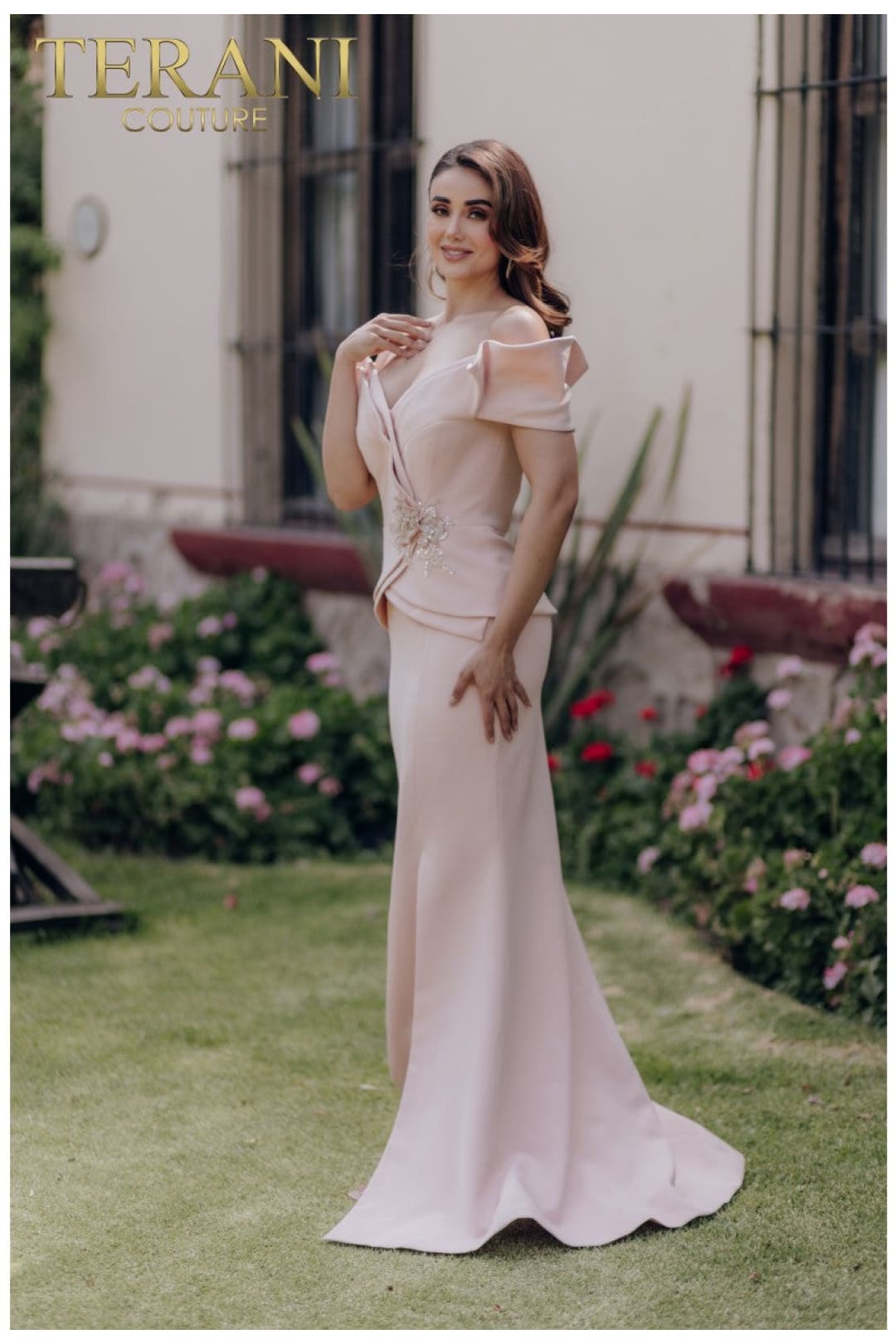 Terani Couture 232M1560 Long 3D Floral Mermaid Prom Dress - Beautifully Detailed