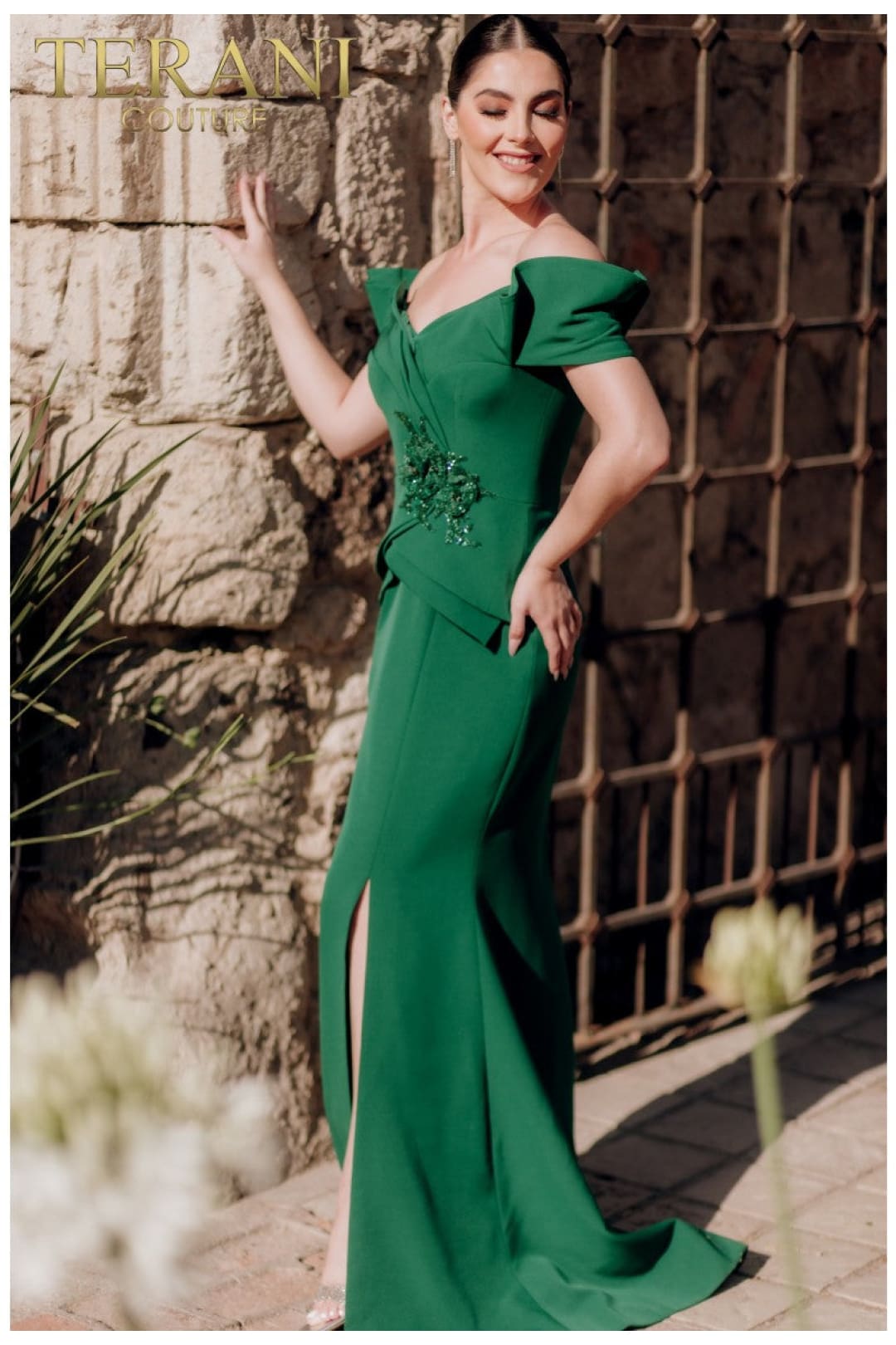 Terani Couture 232M1560 Long 3D Floral Mermaid Prom Dress - Beautifully Detailed