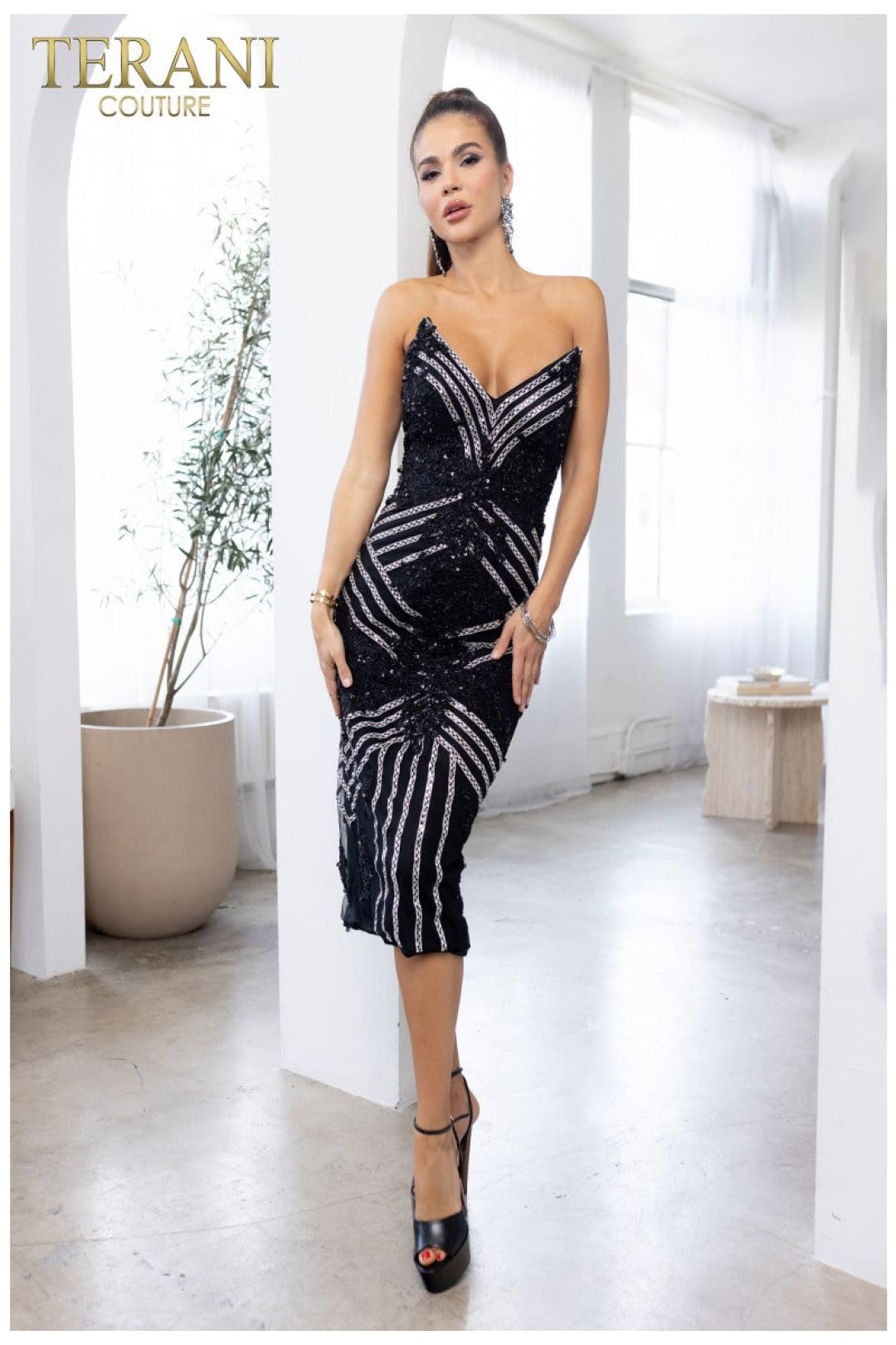 Terani Couture 241C2301 Short Fitted Cocktail Dress - Elegant & Chic