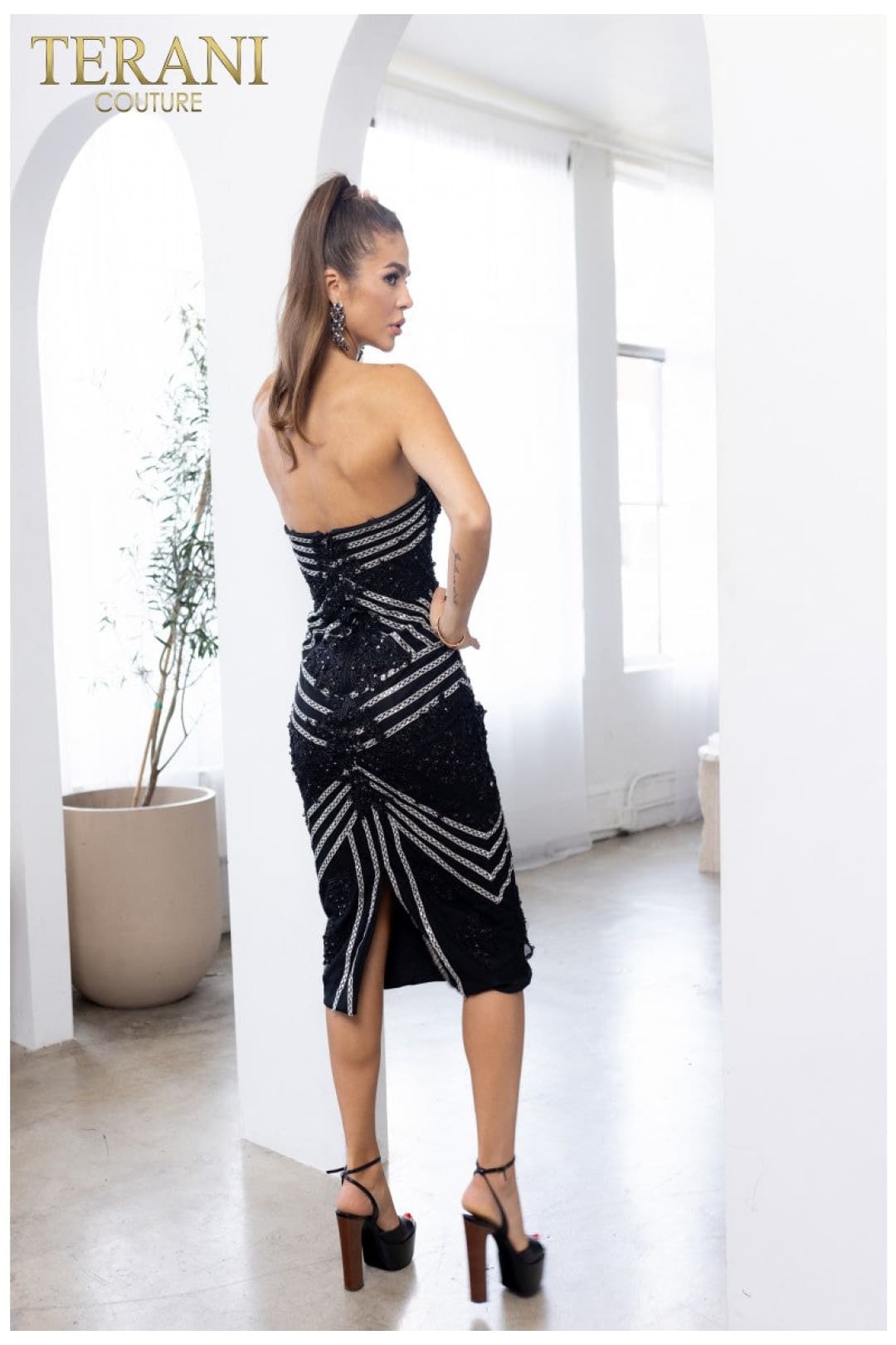 Terani Couture 241C2301 Short Fitted Cocktail Dress - Elegant & Chic