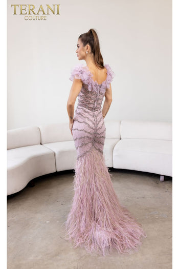 Terani Couture 241GL2630-Elegant formal long evening gown.