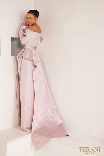 Terani Couture 241M2743-Graceful long evening dress for the bride’s mother.