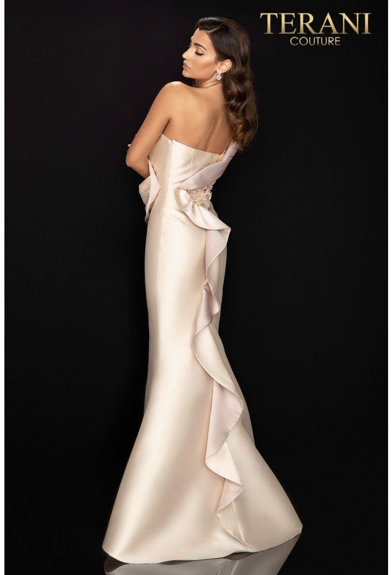 Terani Couture 2011E2424 One Shoulder Long Gown
