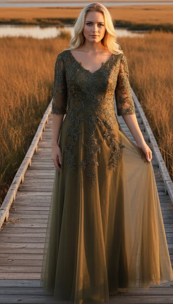 May Queen Olive Dress