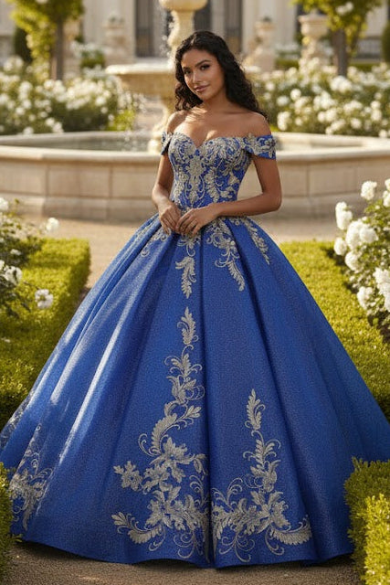 Sweet 16 Birthday Party Dress in Royal Blue/Gold Style Ball Gown Sweet 16 Birthday Party Dress in Royal Blue/Gold Style Ball Gown