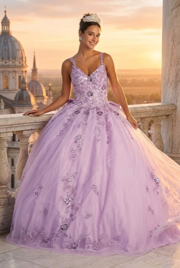 Sweet 16 Birthday Party Dress in Lilac Style LK174 Ball Gown