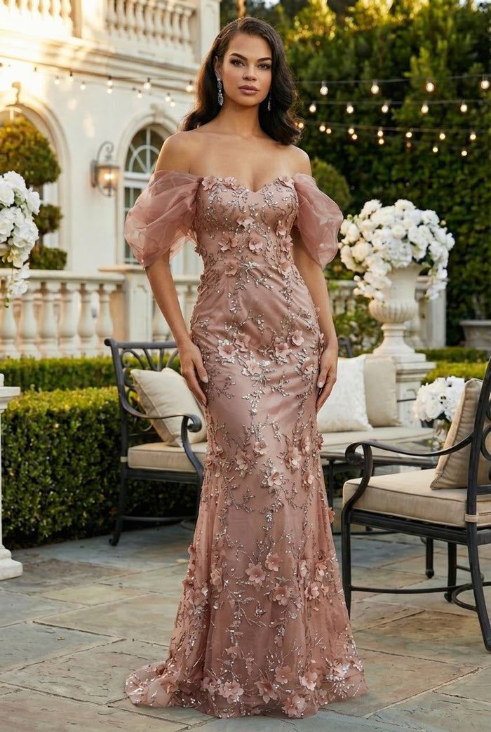 Rose Gold Quinceanera Mom Dresses Mother of the Quince Gowns