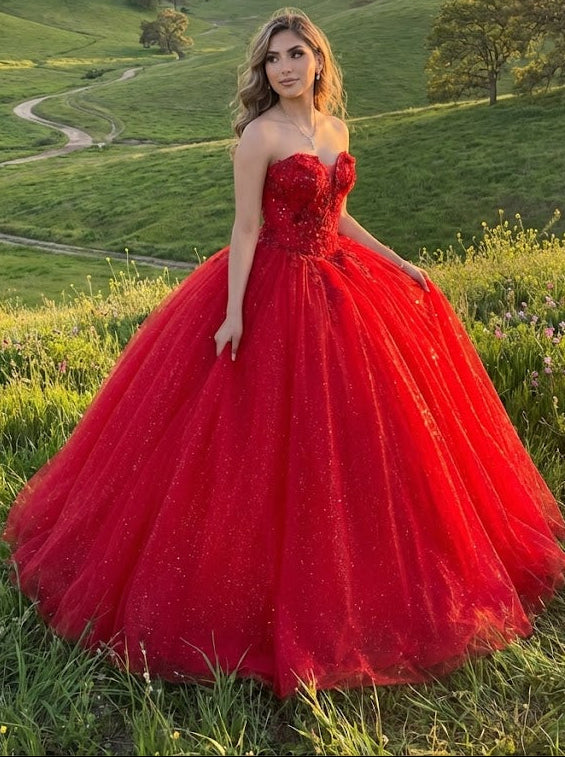 Quinceanera Gown Sweetheart Corset Back Gala Dress By Layla K LK243