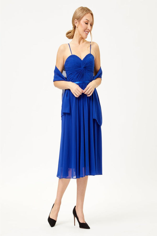 Western Dress For Women in Royal Blue By May Queen MQ1161 - Royal Blue / 6