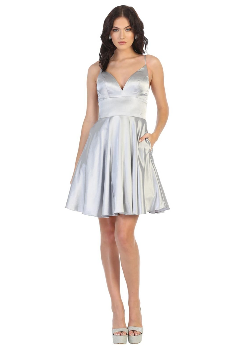 Western Dress For Women in SILVER By MQ1770