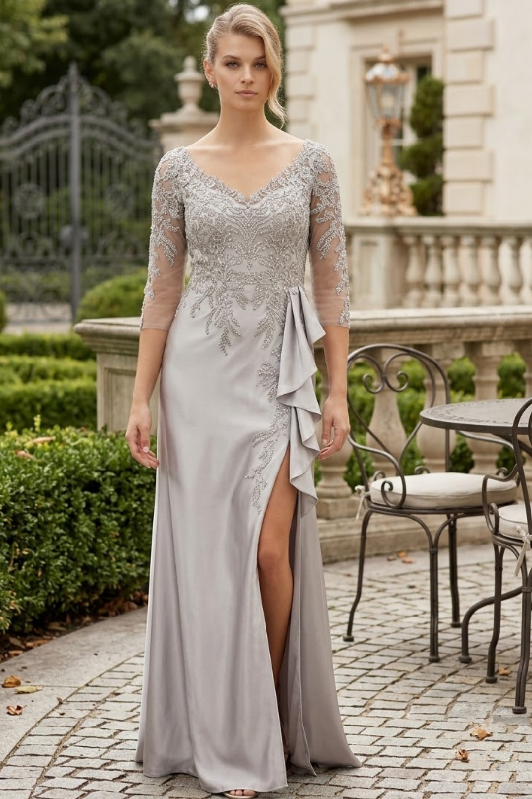 Silver Mother Of The Bride Dresses