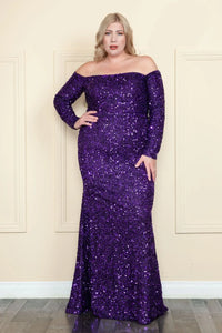 Purple Plus Size Dresses