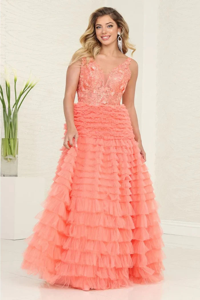 Floral Gown Formal Dresses