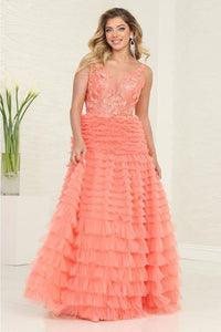 Floral Gown Formal Dresses