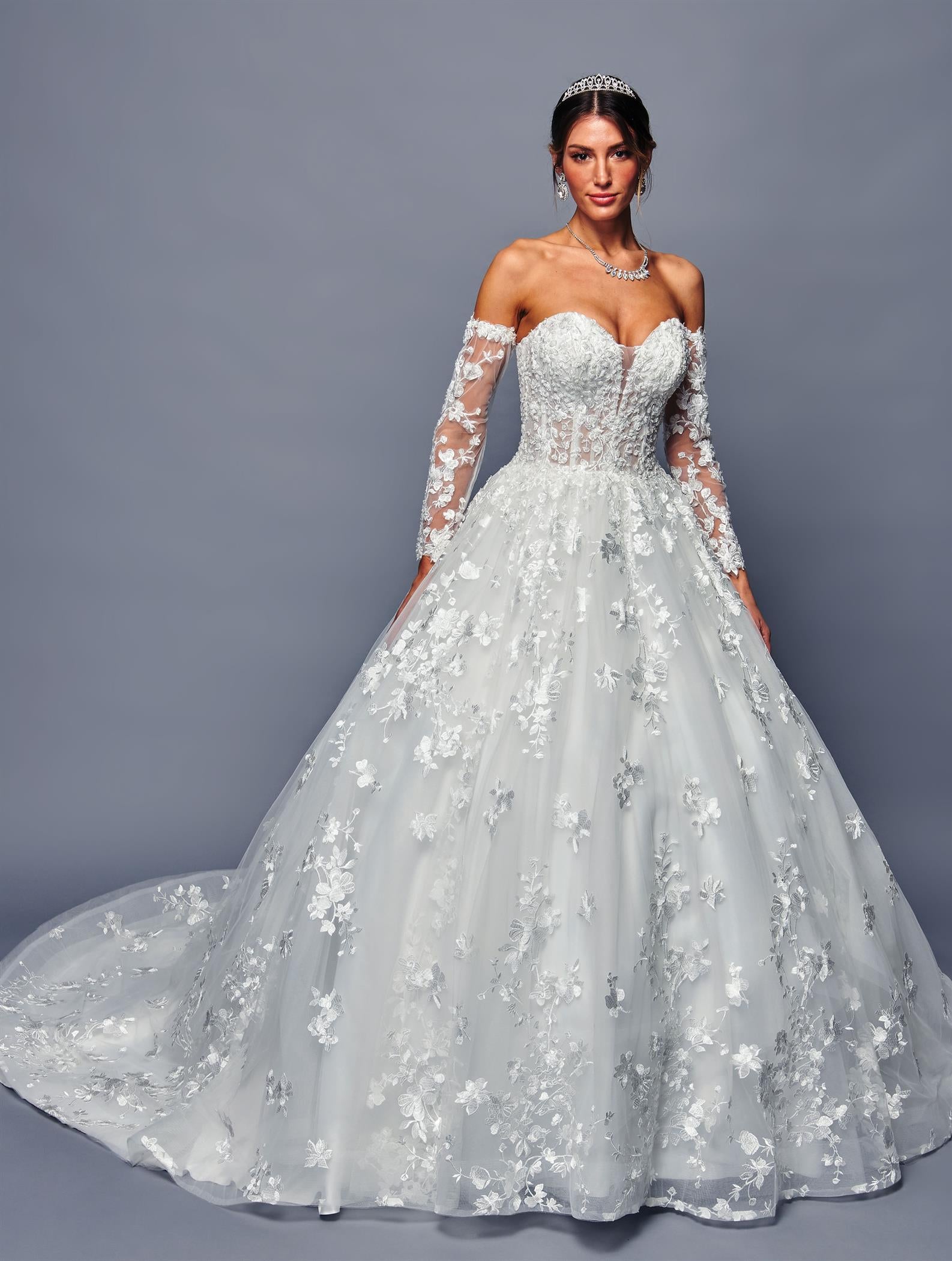 Strapless Wedding Dress by Deklaire Bridal 486