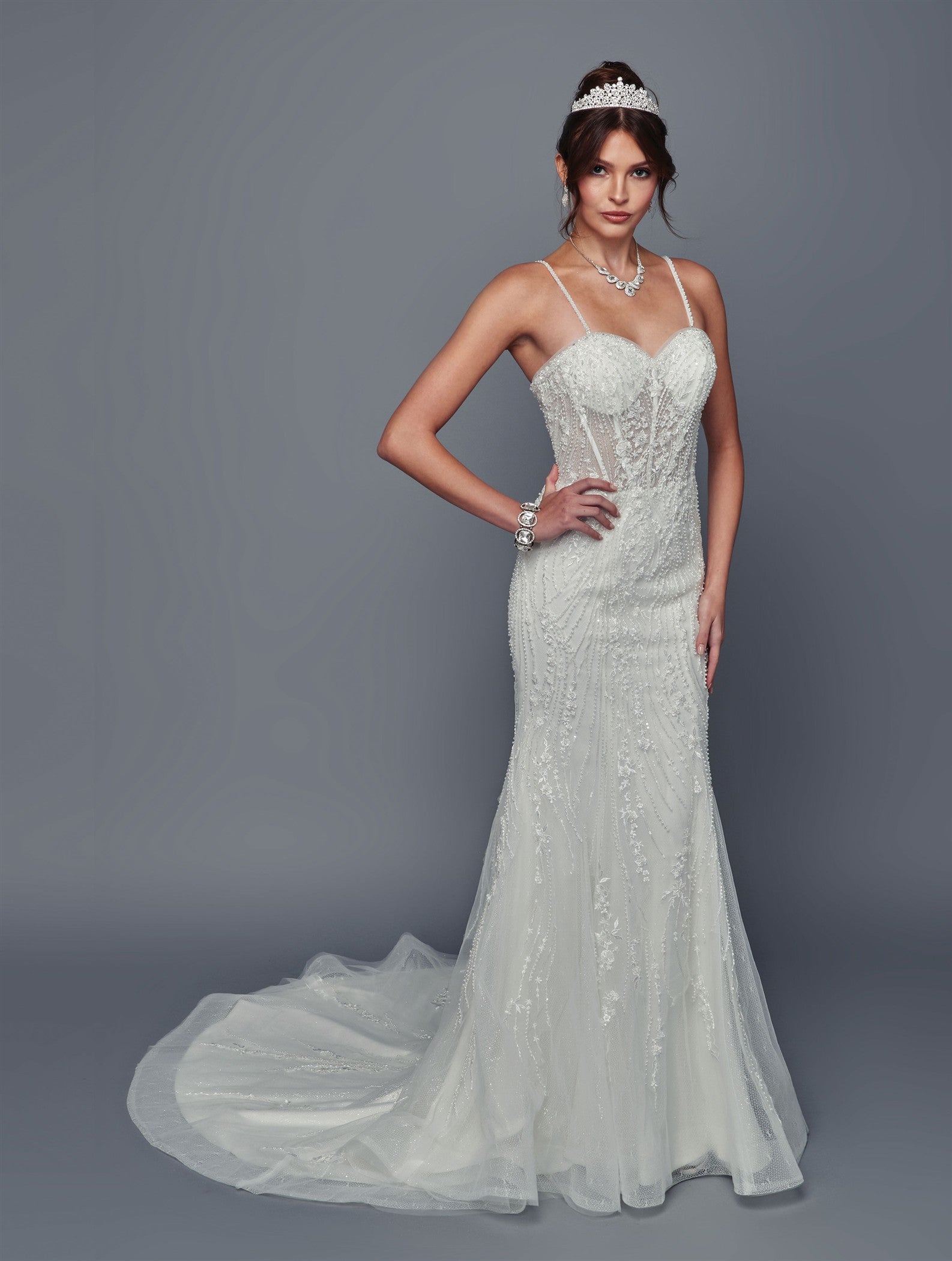 Mermaid Beaded Bridal Gown by Deklaire Bridal 511 | Formal Dress Shops Mermaid Beaded Bridal Gown by Deklaire Bridal 511 | Formal Dress Shops