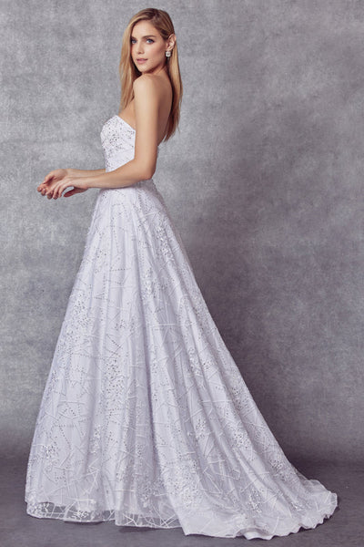 Juliet 692W Sweetheart Neckline Lace Ball Dress Wedding