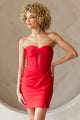 Vestido rojo de graduación | Traje de fiesta para ceremonia de graduación por AG0114S