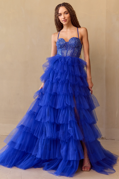Amelia Couture Royal Blue Long Formal Dresses