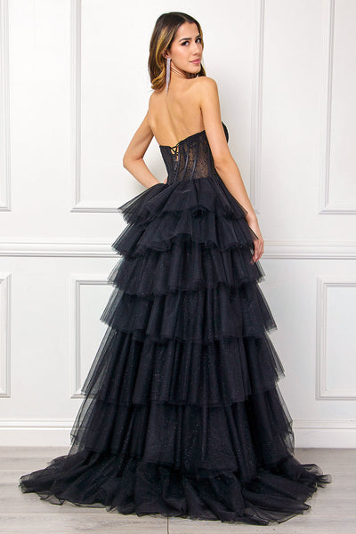Amelia Couture Black Long Formal Dresses