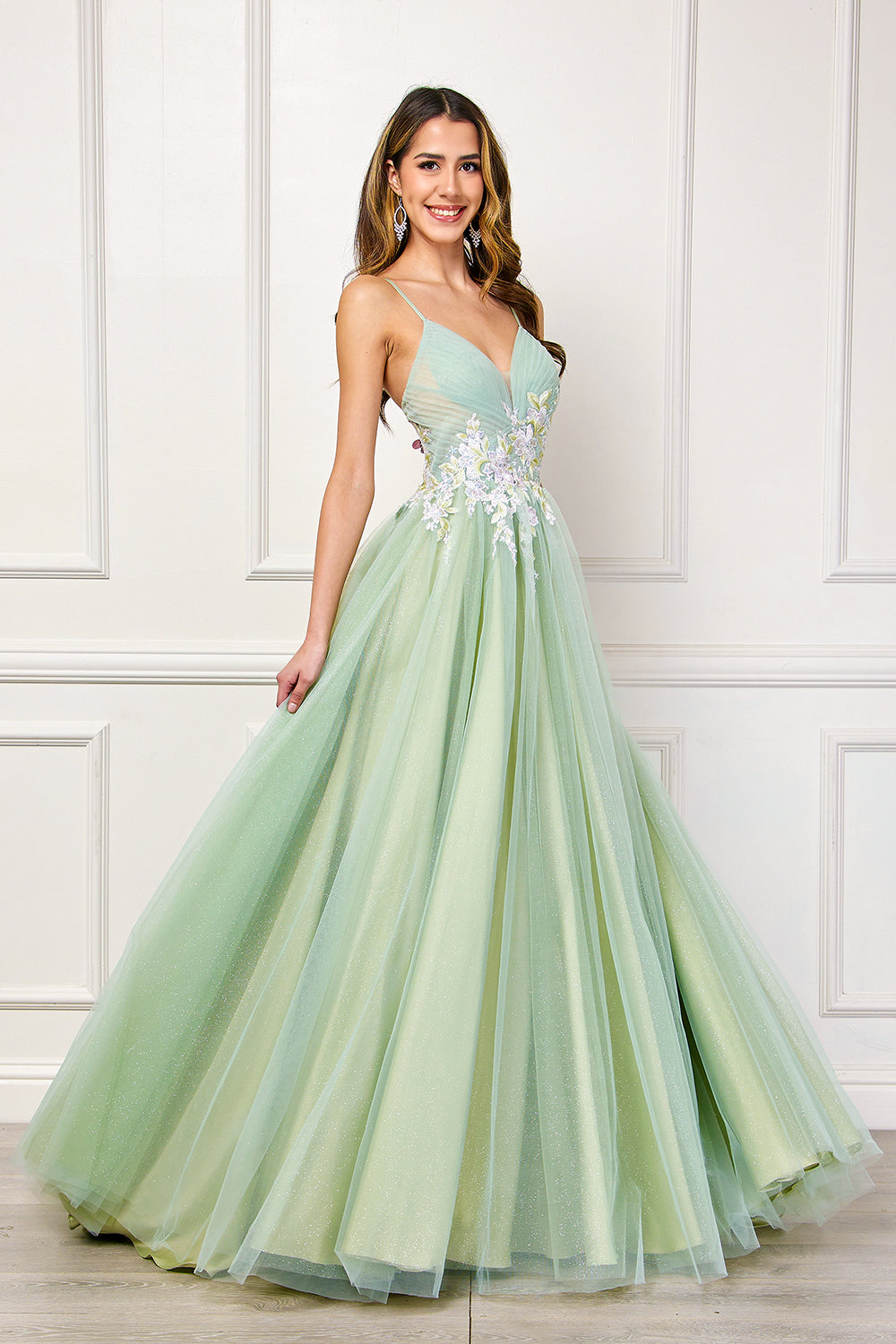 Amelia Couture Pink Long Formal Dresses