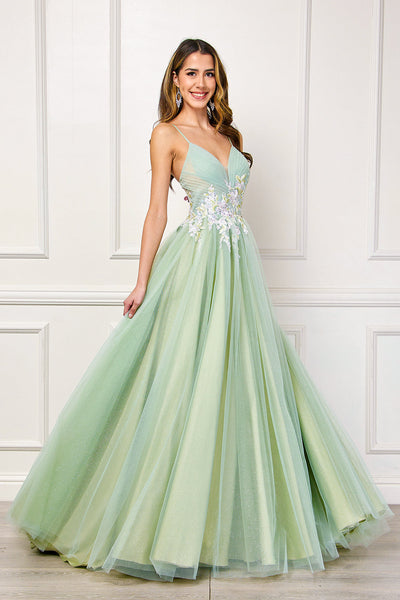 Amelia Couture Pink Long Formal Dresses