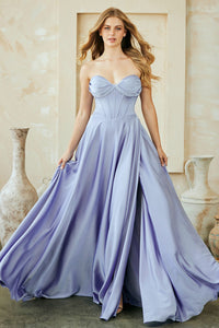 Amelia Couture Periwinkle Long Formal Dresses