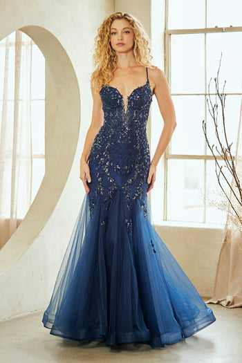 Amelia Couture BABY BLUE Tulle Mermaid Dress