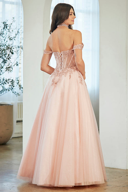 Amelia Couture Smoke Blue Long Formal Dresses