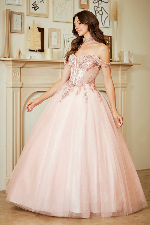 Amelia Couture Smoke Blue Long Formal Dresses