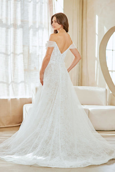Off-Shoulder A-Line Wedding Dress with Sweetheart Neckline Bridal Gown by Amelia Couture 2139