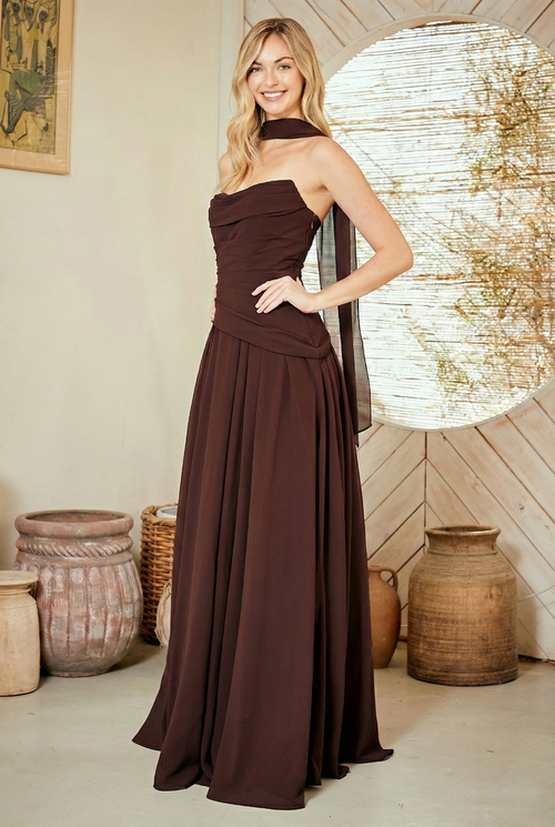 Amelia Couture Yellow Long Formal Dresses