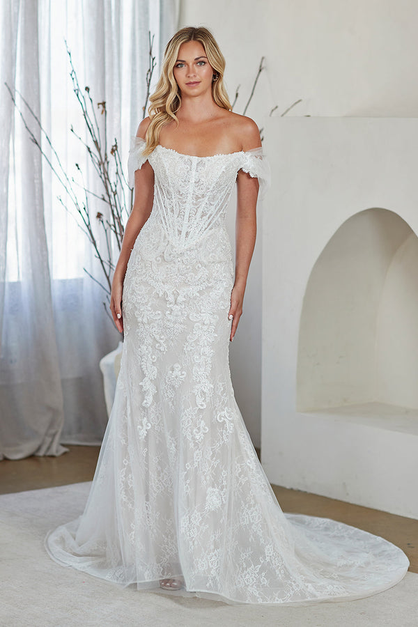 Amelia Couture White Long Formal Dresses