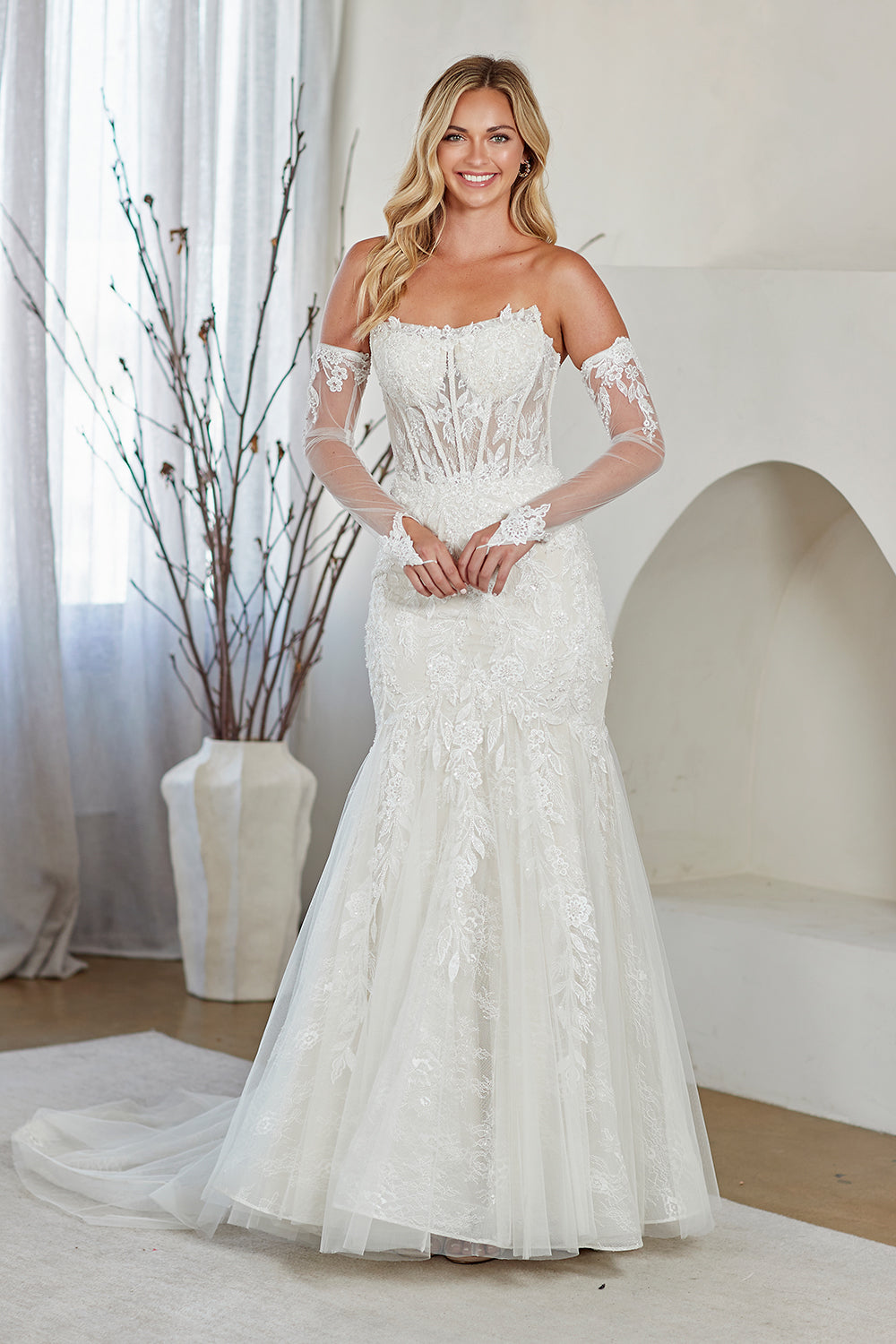 Amelia Couture White Long Formal Dresses