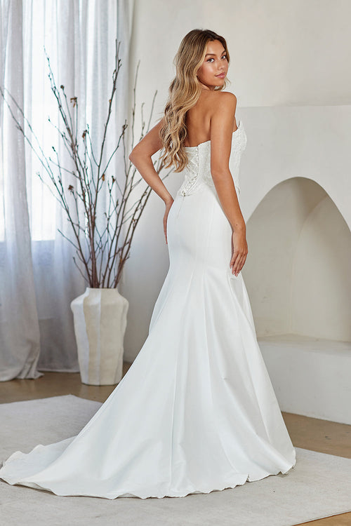Amelia Couture White Long Formal Dresses