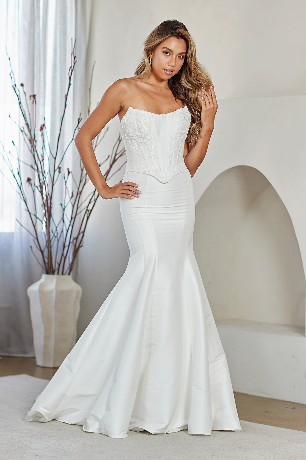 Amelia Couture White Long Formal Dresses