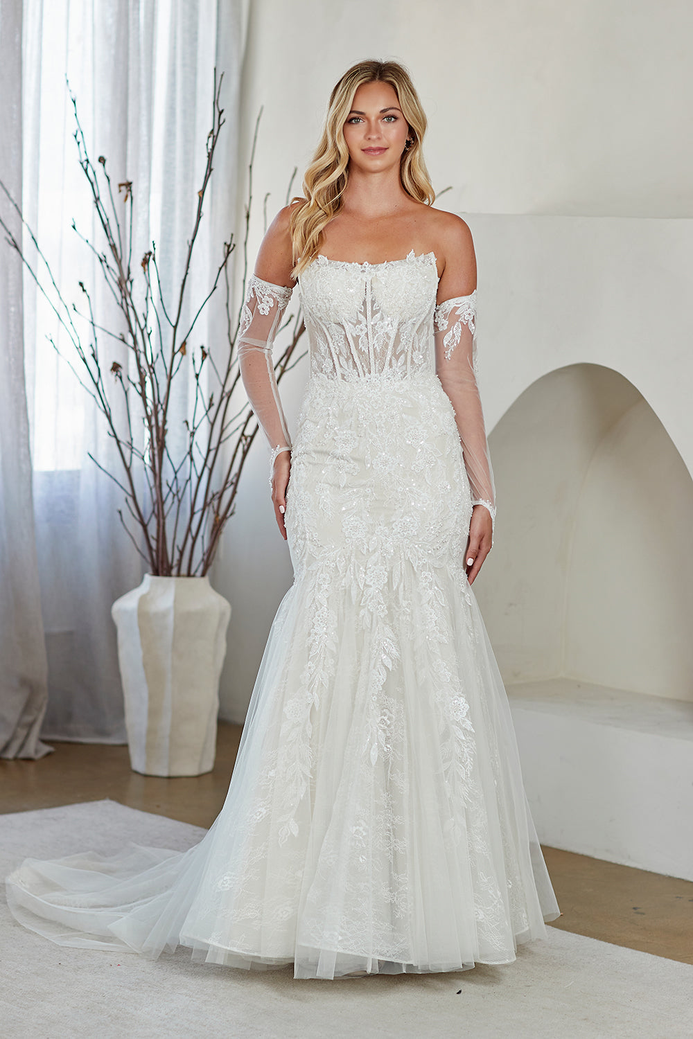 Amelia Couture White Long Formal Dresses