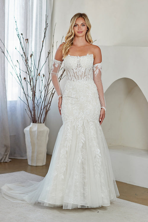 Amelia Couture White Long Formal Dresses