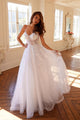 Vestido de novia sin mangas bordado de Juliet JT2482SW