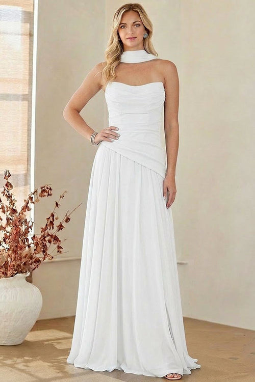 Amelia Couture White Long Formal Dresses