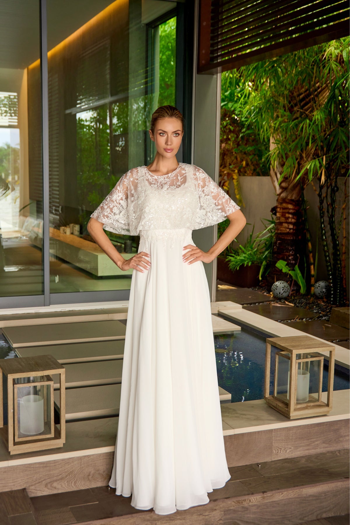 Juliet Off White Long Formal Dresses