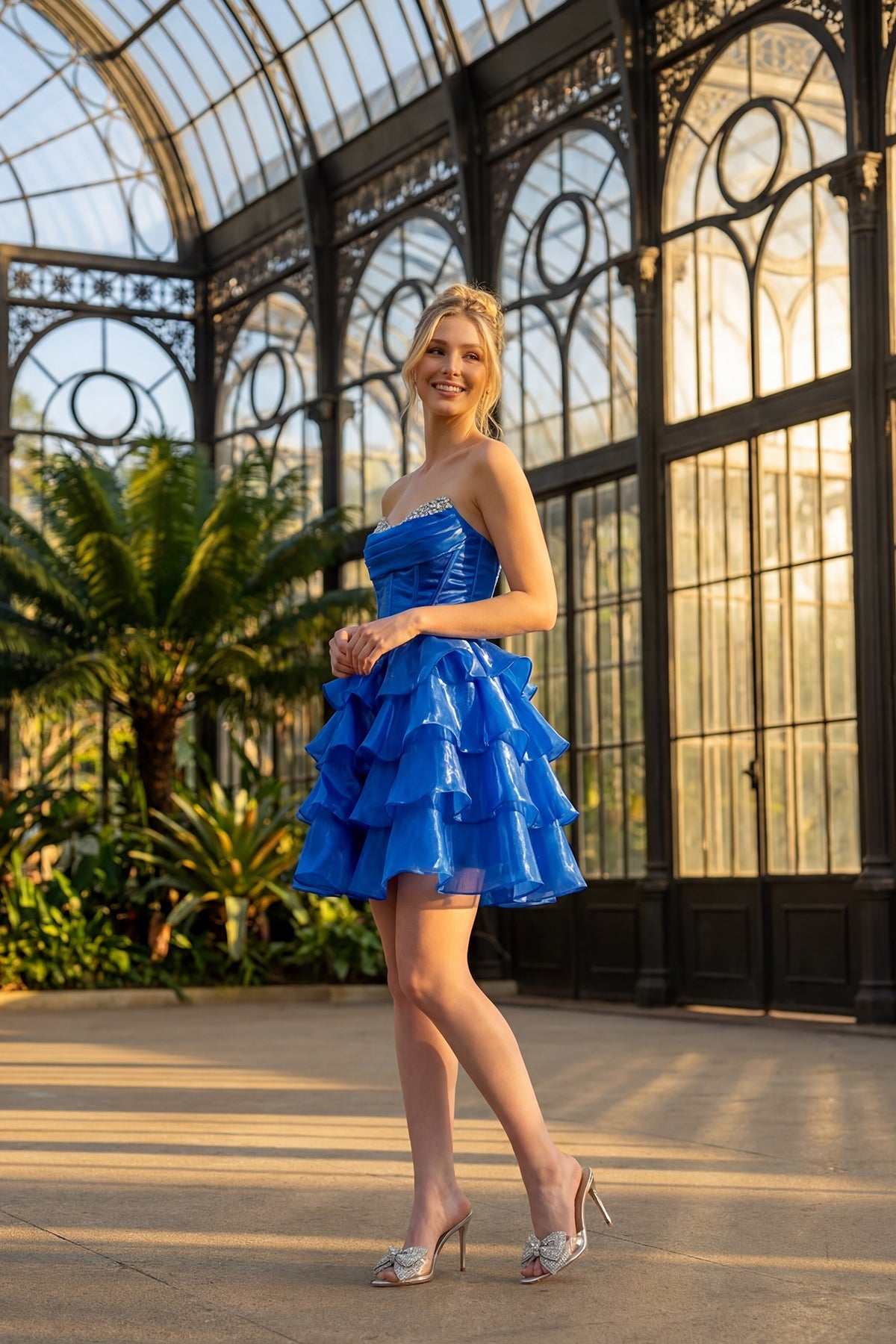 Juliet Royal Blue Short Cocktail Dresses