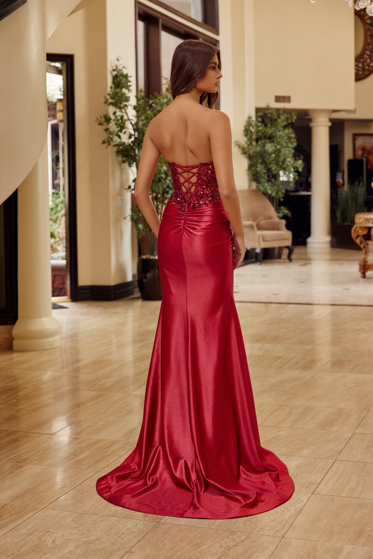 Nox Anabel C1630 Elegant Sequin-Bodice Evening Gown