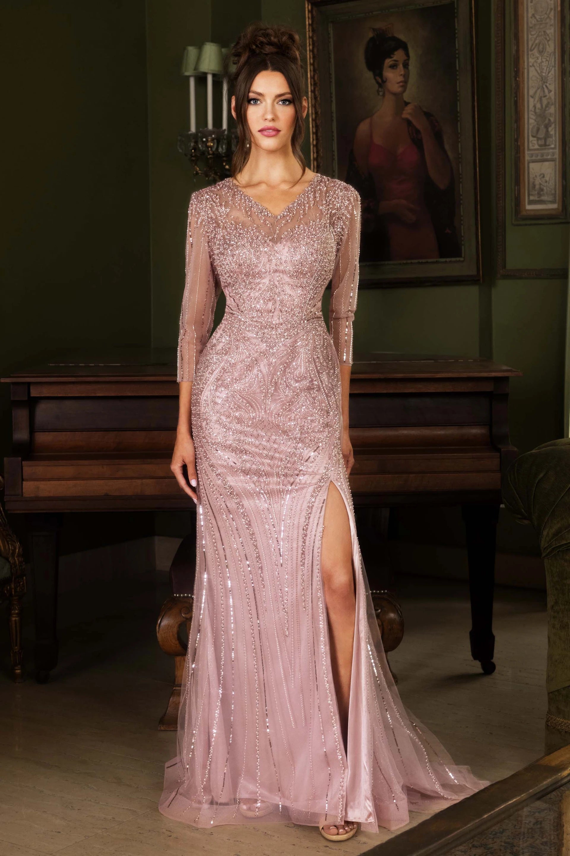 Sheath Mother of the Bride Dress by Lenovia 8472