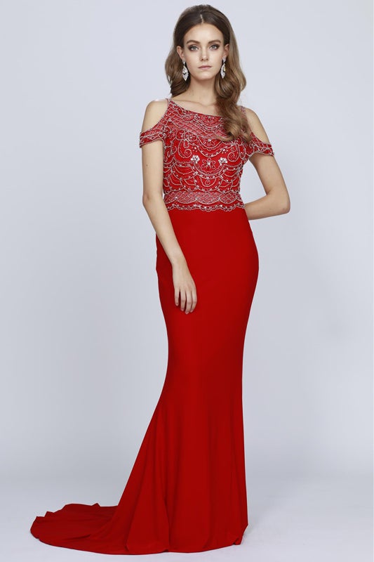 Juliet Red Long Formal Dresses