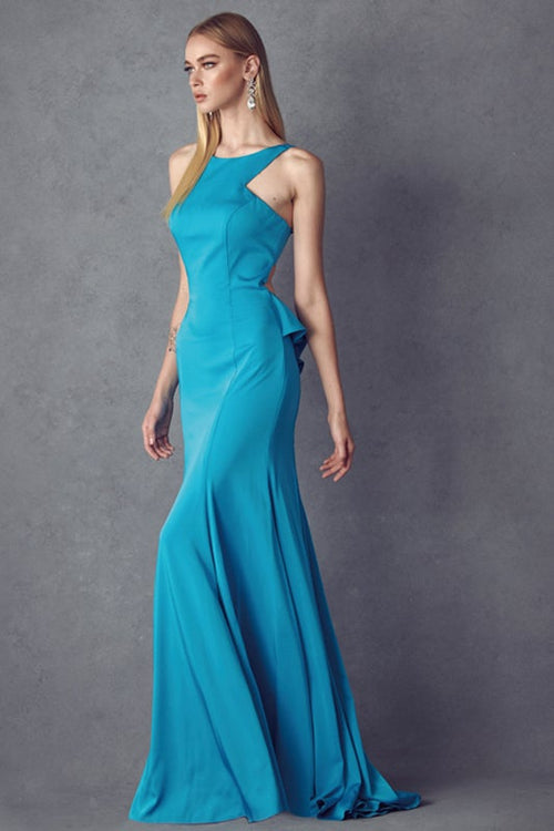 Juliet Turquoise Long Formal Dresses