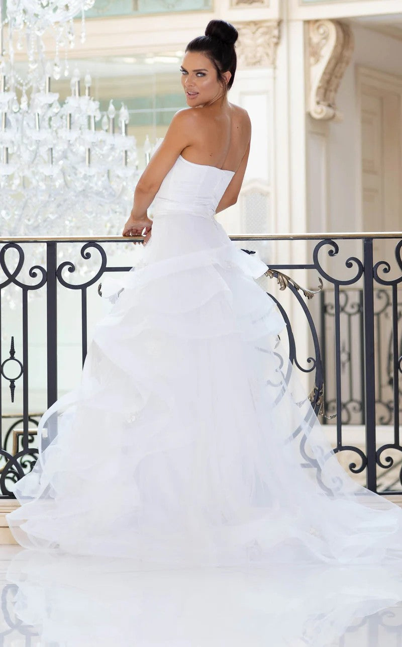 Jessica Angel JA1004 Strapless Sweetheart Open Back Lace-Up Back Wedding Dress