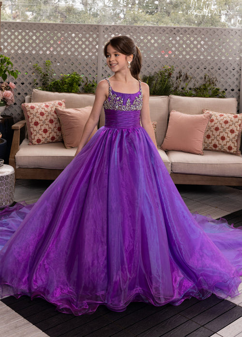Rachel Allan 10287 Girl's Organza Sleeveless Gown