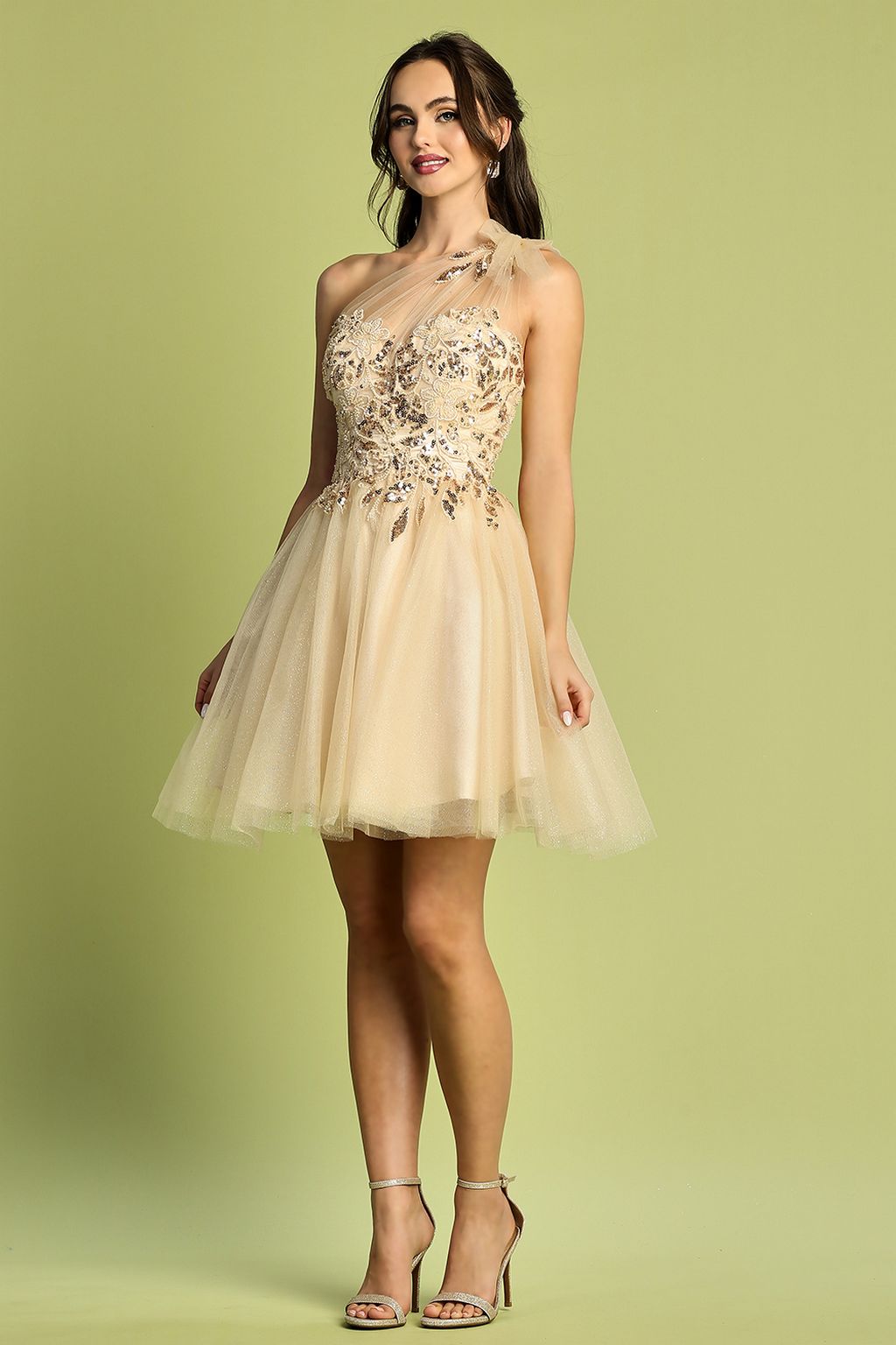 Cocktail Dresses Homecoming A Line Short Prom Dress Champagne