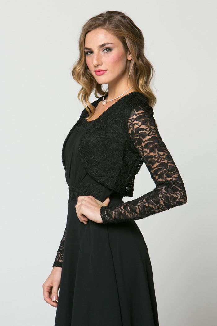 La Scala Black Cardigans & Shrugs Dress